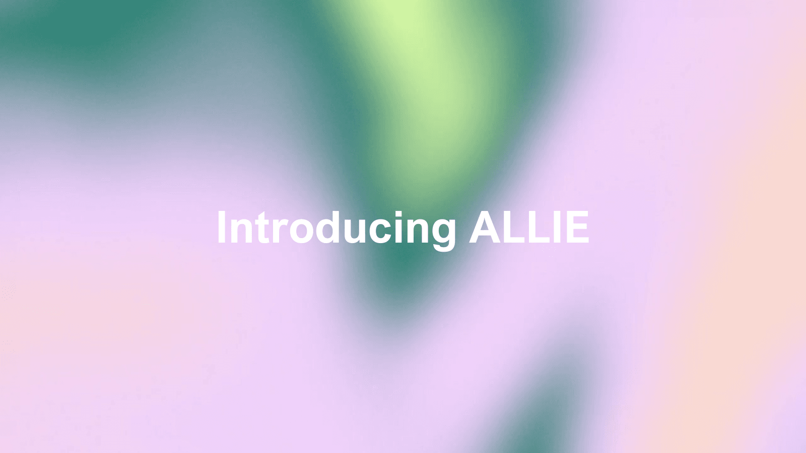 ALLIE Announcement